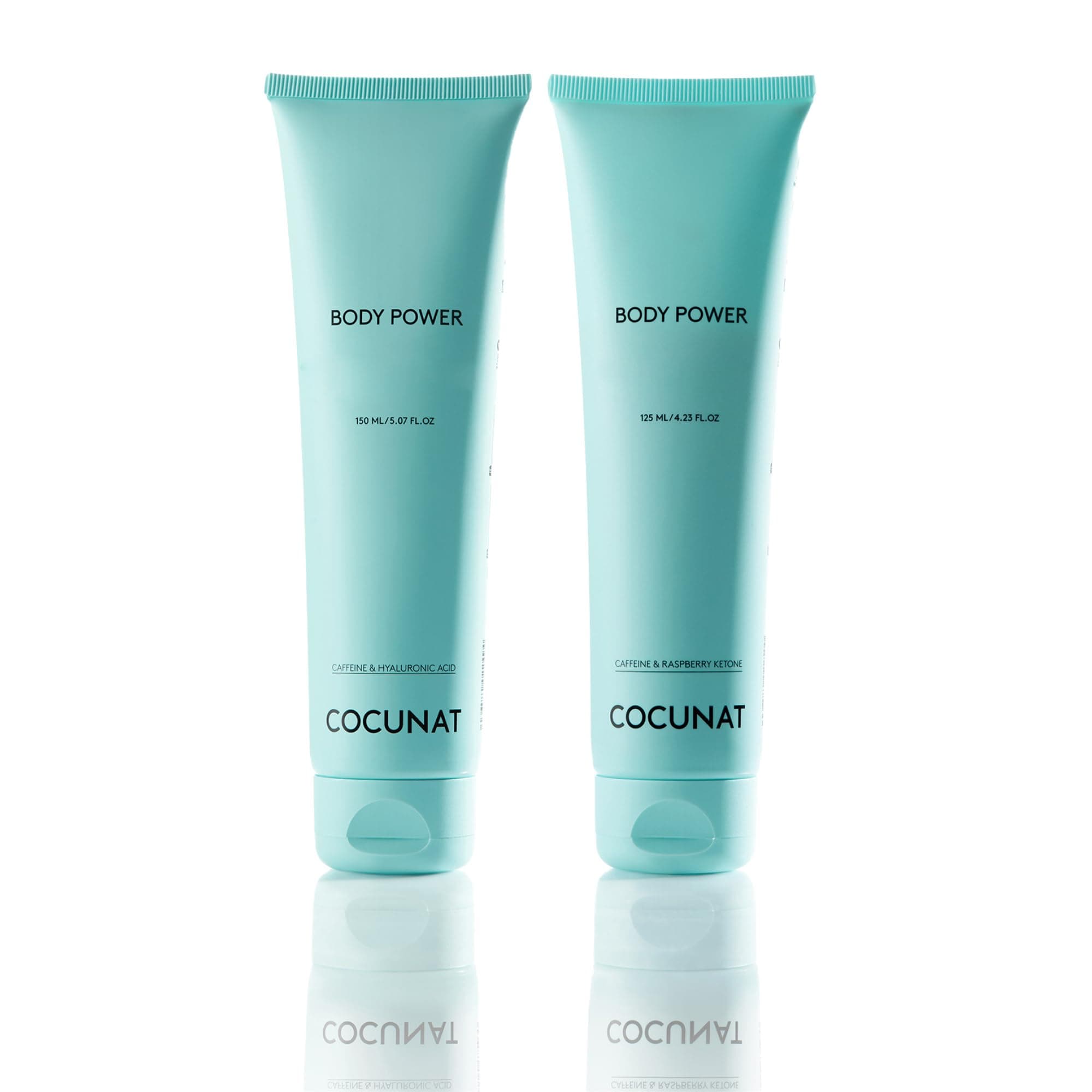 COCUNAT - Body Power - Anti Cellulite Creme - Mit Koffein, Hyaluronsäure und Gingko Biloba - Kampf gegen Cellulite - 150 ml + 125 ml BREIT