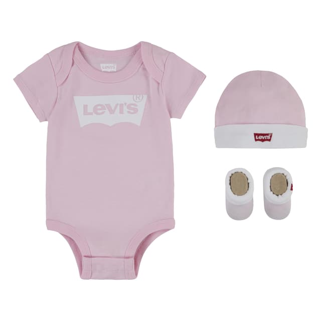 Levi's Kids Baby-Jungen Kleinkind-Strampelanzug (3er Pack)