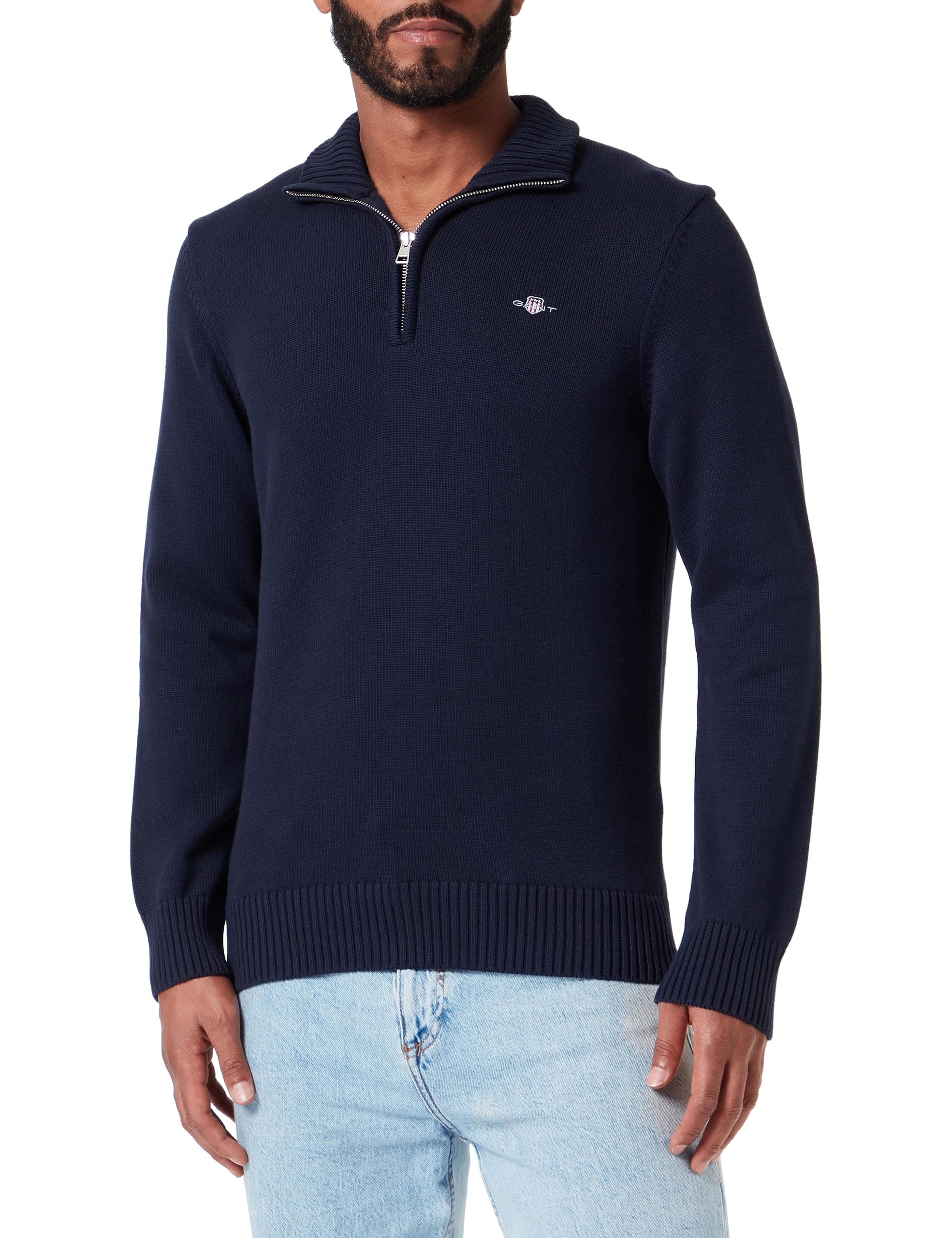 GANT Herren Casual Cotton Half Zip Pullover