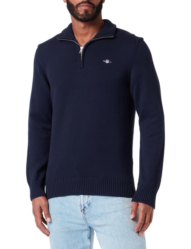 GANT Herren Casual Cotton Half Zip Pullover