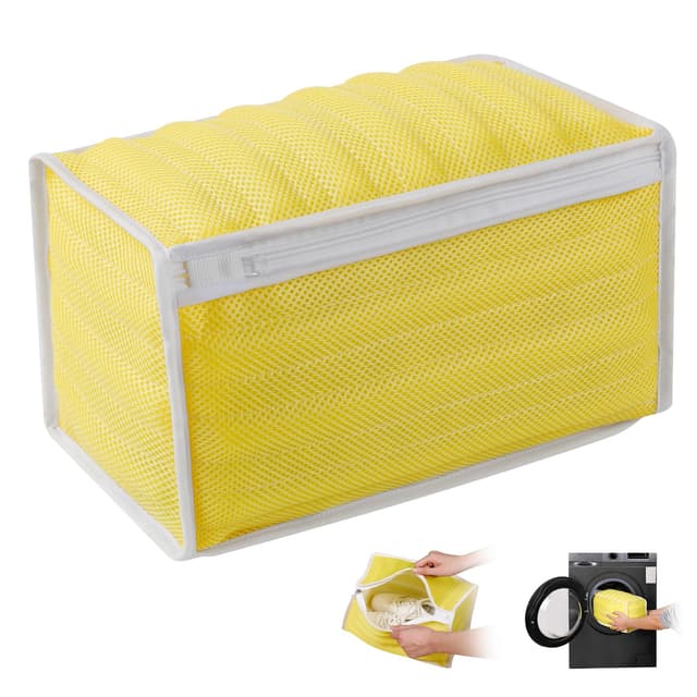 AiQInu Schuhwaschbeutel Waschmaschine, Schuhe Waschbeutel Sneaker, Schuhe Für Waschmaschine, 32 * 20cm, Wiederverwendbarer Waschbeutel, Mit Reißverschluss Schuhe Wäschesack