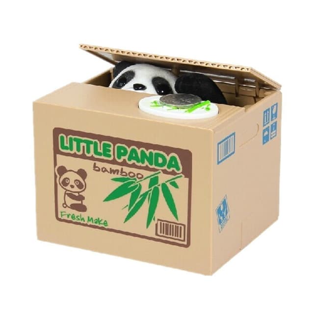 XLKJ Panda Spardose,Elektronische Spardose Piggy Bank Geschenk für Kinder