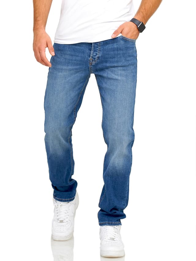 JACK & JONES Infinity Herren Jeans Mike ARIS Comfort Fit Denim Herrenhose