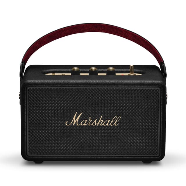 Marshall Kilburn III Tragbarer Bluetooth Lautsprecher mit über 50 Stunden Spieldauer - Schwarz und Messing