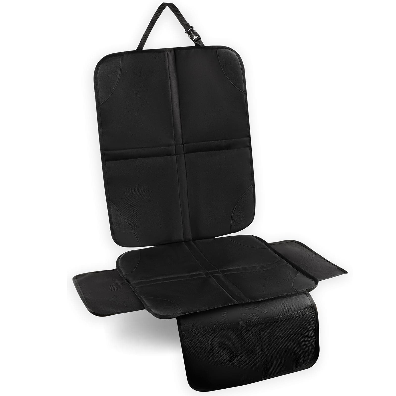 Romon Kindersitzunterlage Auto, 1 Stück Autositzschoner Geeignete Sitzschoner Auto Kindersitz Wasserabweisender Polyester Stoff Sitzschutz Car Seat Cover Kinderautositze Unterlagen Autositze, Schwarz