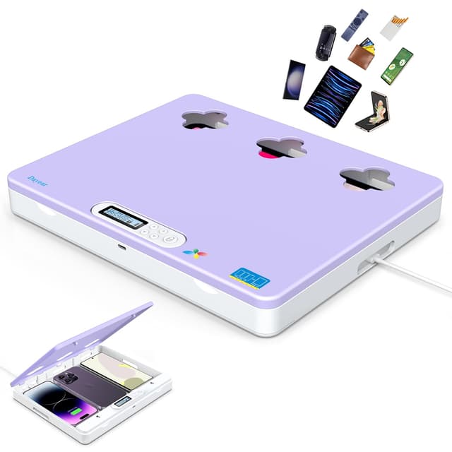 Dayear Telefon/Pad Handy Gefängnis, Handy Timer Lock Box Handy Safe Box Handy Abschließbare Box für Phone/iPad/Tablet/TV Controller, Sperren von Telefonsucht und Versuchung (Violett)
