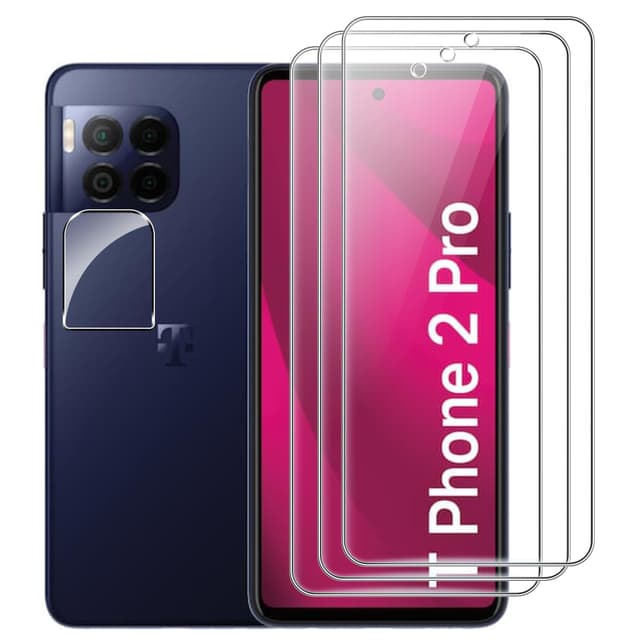 zZjoOoj Schutzfolie für Telekom T Phone 2 Pro (2024) Panzerfolie,3 Stück Panzerfolie Schutzfolie + 1 Stück Kameraschutz,HD Displayschutzfolie mit 9H Härte Displayschutz T Phone 2 Pro - 3x 1