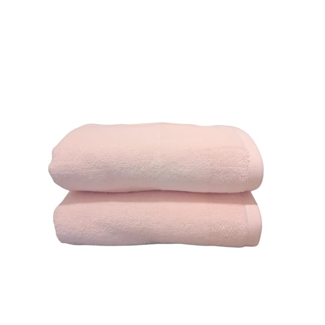 Maisonette Fresh 100% Baumwolle Handtücher (50 x 90cm, 2er-Pack) - Gesicht, Hand Puderrosa Handtücher für Badezimmer & Kleine Gästehandtücher Puderrosa 50X90