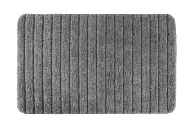 PANA® Weiche Badematte (50x80 cm) • Badematte rutschfest mit Streifen-Design • Badezimmerteppich als Duschvorleger für Dusche, Badewanne, WC-Vorleger • Farbe: Anthrazit 50 x 80 cm Anthrazit