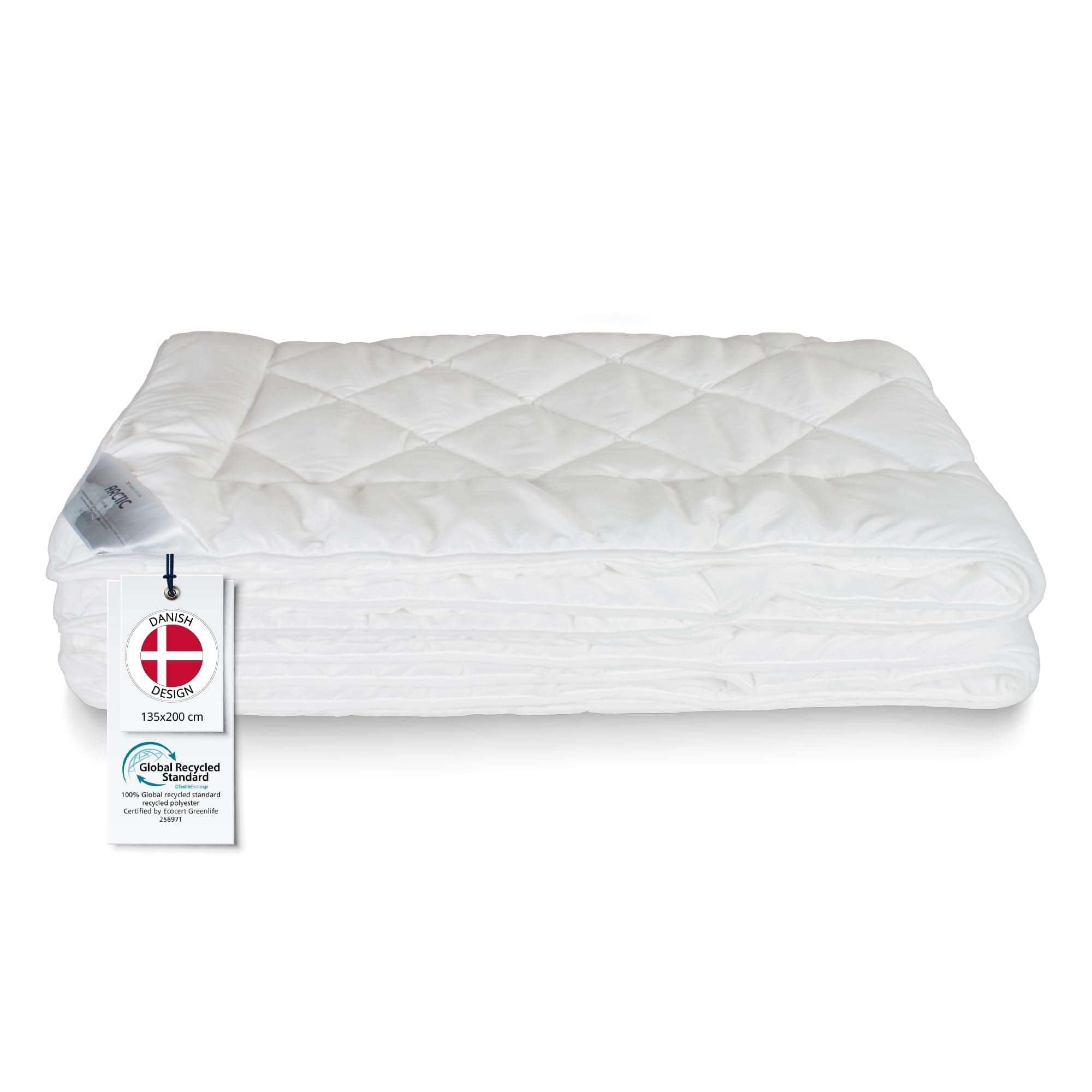 Arctic Bettdecke 135x200 cm – 4-Jahreszeiten Mikrofaser Steppdecke mit Druckknöpfen Teilbar – Oeko-Tex Zertifiziert – Waschbar bei 40°C