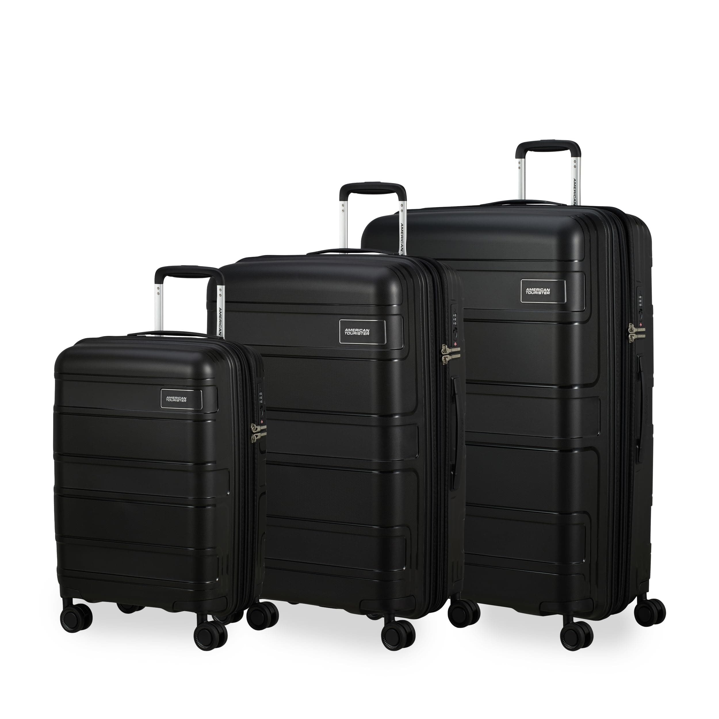 American Tourister Skymax - Kofferset 3-teilig, Schwarz (Bass Black)
