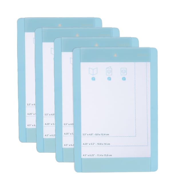 VOHESEA 4er Pack Kartenmatte für Cricut Joy, Card Matte Kompatibel für alle Cricut Joy Karten, Wiederverwendbare Kartenmatte Schnell Erstellen Sie individuelle Karten 11.4x15.8cm
