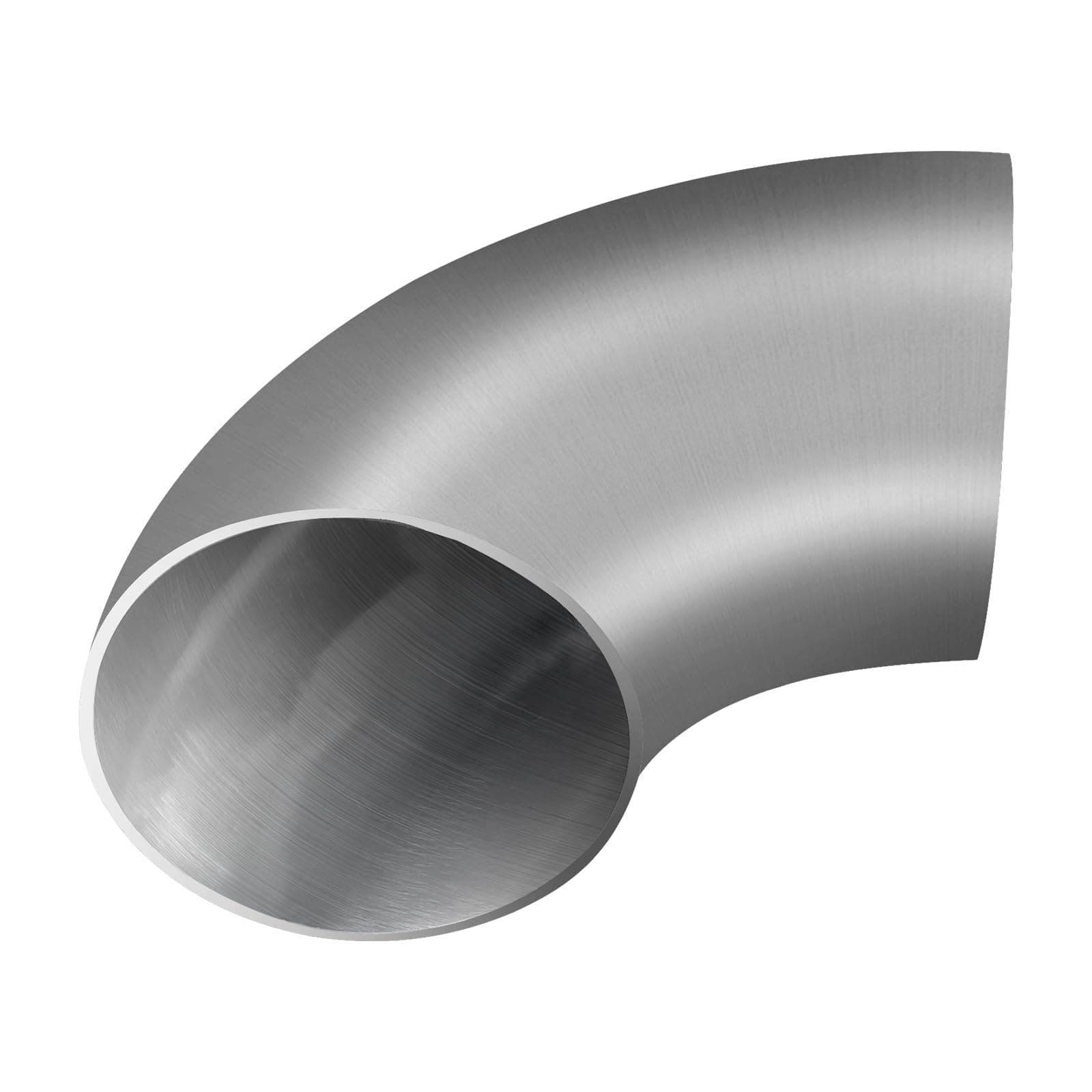 LALAGO Edelstahl Bogen, 90 Grad 45mm Edelstahl Rohrbogen, Rohr Auspuff Bogen, Stahl SS304 Auspuff Dornbiege Elbow, Bending Pipe, 90° Winkelbiegerohrs (90°, 1,75 inch) 1,75 inch 90°