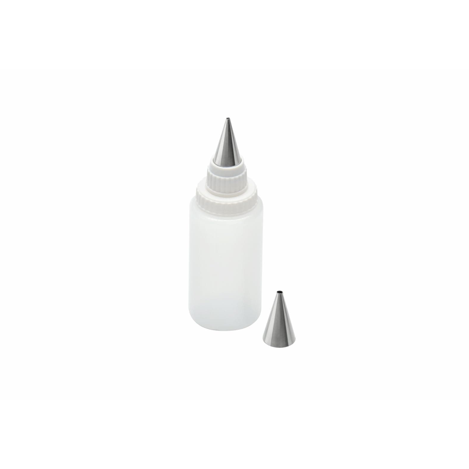 Original Kaiser Inspiration Spritzflasche mit 2 Edelstahl-Tüllen, Dekorierflasche, Quetschflasche 75 ml, Kekse verzieren, Beschriften von Torten, Kuchen, Tellerrand Multicolored 15.5 x 5.3 x 5.2 cm