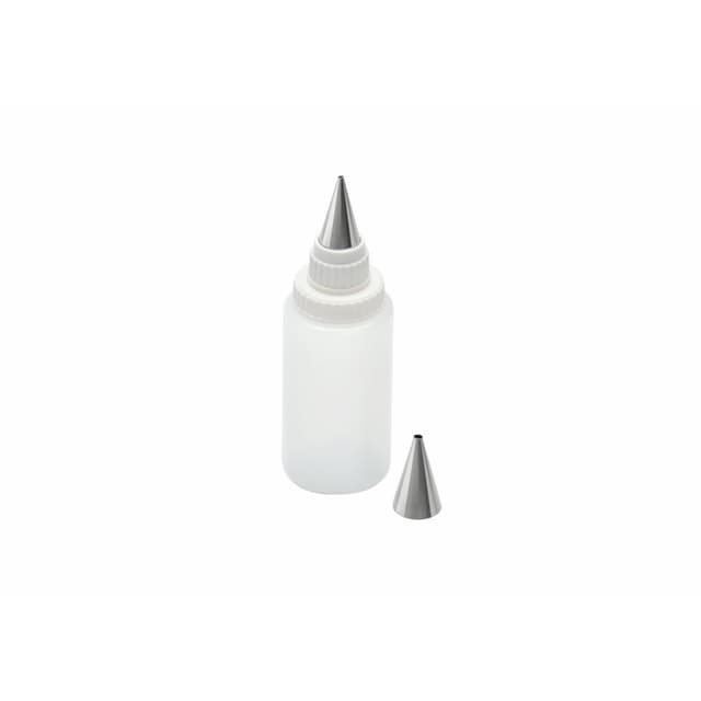 Original Kaiser Inspiration Spritzflasche mit 2 Edelstahl-Tüllen, Dekorierflasche, Quetschflasche 75 ml, Kekse verzieren, Beschriften von Torten, Kuchen, Tellerrand Multicolored 15.5 x 5.3 x 5.2 cm