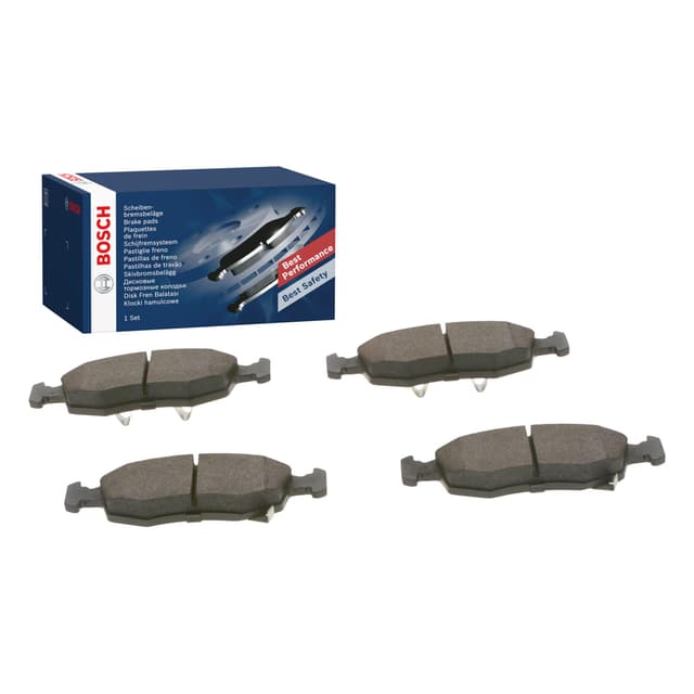 Bosch Automotive BP1682 Bremsbeläge - Vorderachse - ECE-R90 Zertifizierung - vier Bremsbeläge pro Set, 0 986 494 687, black