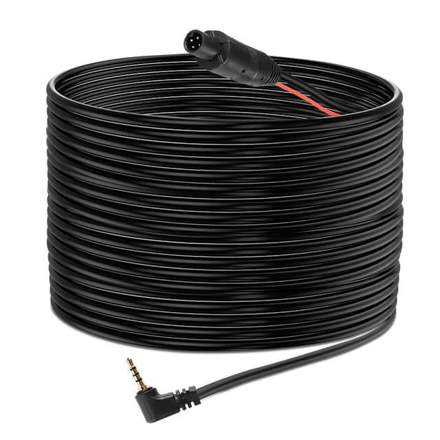 VOHESEA 4-Pin Dash Cam Kabel Rückfahrkamera Draht, 4-Pin Stecker auf 2.5mm Stecker Auto Backup Kamera Reverse Spiegel 9.5m Verlängerungskabel für LKW, RV, Bus