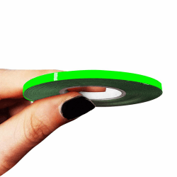4R Quattroerre.it 10463 Trim Stripes Klebestreifen für Autos, Fluoreszierend Grün, 3 mm x 10 mt