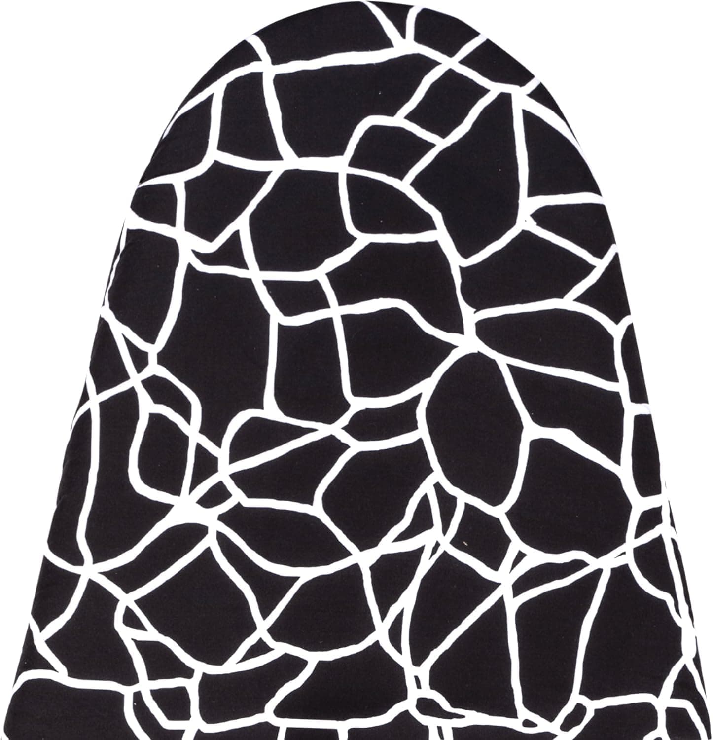 Umiin Bügelbrettbezug, 140 × 45 cm, Elastische & Dicke Bügelbrettbezüge mit Baumwolloberteil und 6 mm Filzpolsterung, Schwarz & Weiß Schwarz & Weiß 140x45cm