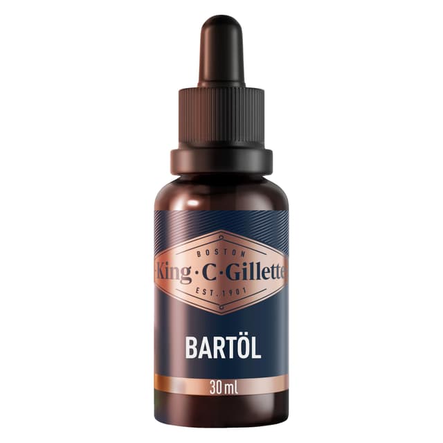 King C. Gillette Männer Bartöl mit Arganöl, Jojobaöl, Avocadoöl, Mandelöl und Macadamia-Samenöl, 30 ml 30 ml (1er Pack)