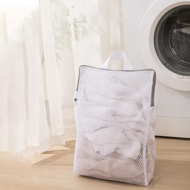 DoocliB Wäschenetze für Waschmaschine,2 Stück wäschenetz mit Griffen,mit Reißverschluss,Empfindliche Wäsche, Haltbar Wäschebeutel, für Wiederverwendbare Wäschebeut(30x40cm) M/30x40Cm 2 Stück