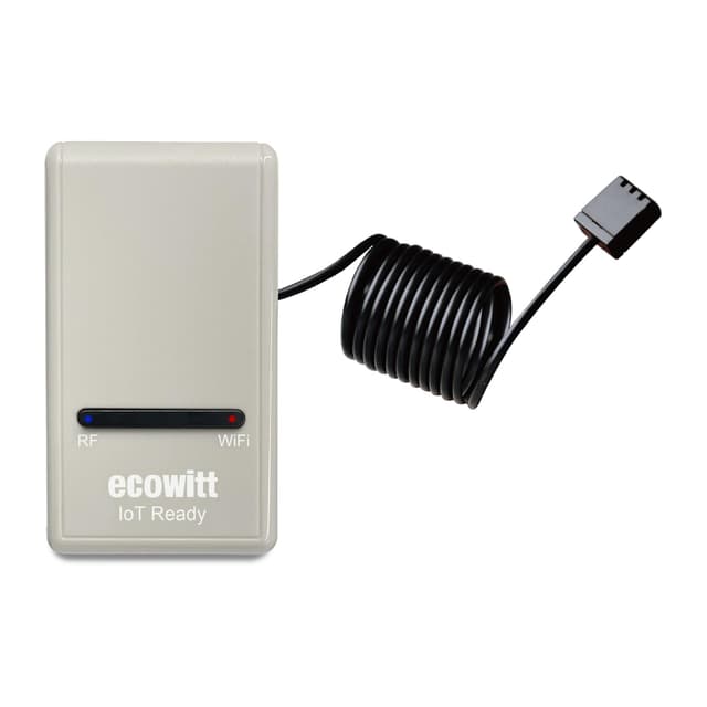 ECOWITT Gateway GW1200 für Wetterstation mit Außensensor, Innenbereich 3 in 1 Temperatur, Feuchte- und Barometersensor für Heimbüro IOT, Basisstation für Ecowitt Sensor Serie 868 HMZ GW1200 Gateway-Zubehör