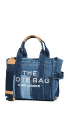 MARC JACOBS Damen The Small Tote Bag, Blue Denim
