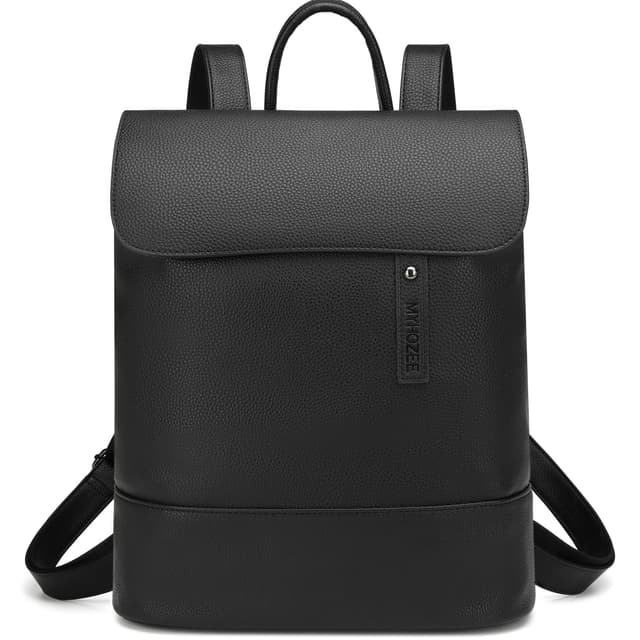 Myhozee Rucksack Damen Cityrucksack - Elegant Rucksacktasche PU Leder Anti Diebstahl Daypack mit Laptopfach 14 Zoll Backpack Wasserdicht Schulrucksack für Ausflüge Reise Freizeit