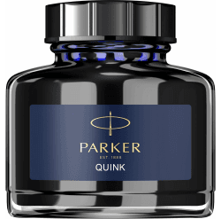 Parker Quink Füllertinte im Tintenfass | blauschwarze Tinte | 57 ml Blau/Schwarz