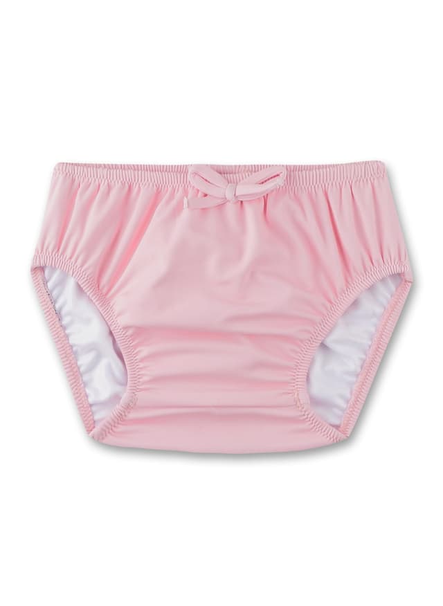 Sanetta Schwimmwindel rosa | Praktischer und nachhaltiger Badeslip aus recyceltem Polyester-Mix für Mädchen. Bademode für Babys 086