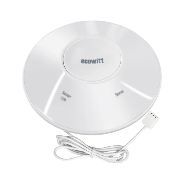 Ecowitt GW2000 WLAN und LAN Wetterstations-Gateway mit eingebauten Innen-Temperatur-, Feuchtigkeits- und Luftdrucksensoren (Sensor-Frequenz 868 MHz, Gateway WLAN 2,4 GHz, WIFI 802.11b, g, n) GW2000: Gateway-Zubehör Alleine