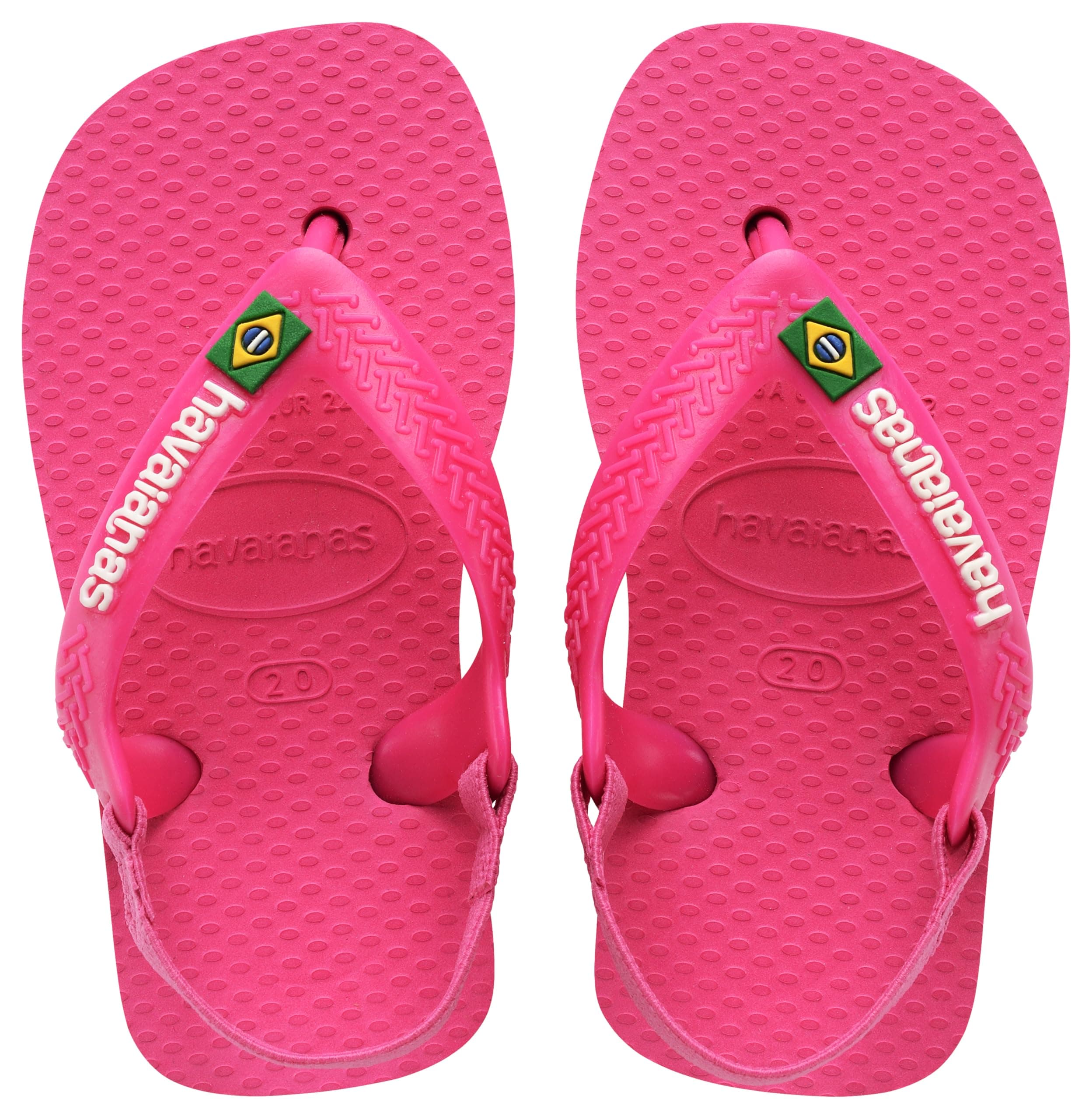 Havaianas Unisex Baby Brasil Logo II Sandale, Rose, 20 EU