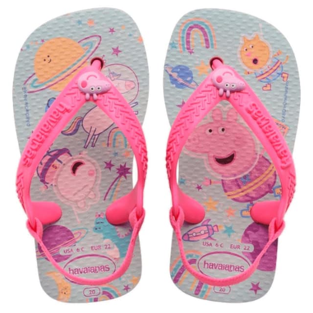 Havaianas Baby Peppa Pig, Zehentrenner Unisex Baby 19 EU Ballet Rose