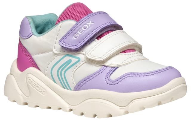 Geox Baby-Mädchen B Ciufciuf Girl A Sneaker 21 EU White Lilac