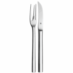 WMF Nuova Pellkartoffelbesteck Set 2-teilig, Pellkartoffelgabel Pellkartoffelmesser Cromargan Edelstahl poliert spülmaschinengeeignet, L 16 cm 18.2 x 4.2 x 2 cm