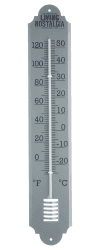KitchenCraft Vintage Innen/Außen-Thermometer, Analog, Grau – 50 cm