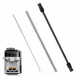 Milchschlauch, Kaffeevollautomat Milchschlauch Kompatibel mit Eq6 Series Edelstahles Milchrohr und Reinigungsbürste Set Bosch Veroaroma Kaffeevollautomat