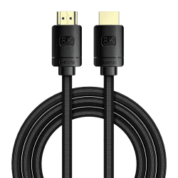 Baseus High Definition-Serie HDMI Kabel 2.1, HDMI 8K auf HDMI 8K 60Hz Adapterkabel, 2m, Schwarz