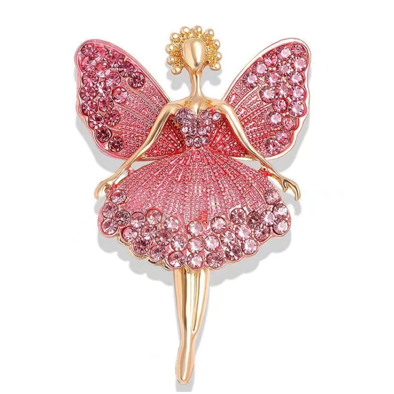 JJiaoLinin Brosche für Frauen, Niedliche Engelsbrosche Eleganter Schmuck Brosche Tanzendes Mädchen Anstecknadel Kleidungsdekorationen Kleidung Brosche für Mutter Mädchen Freunde Ehefrau
