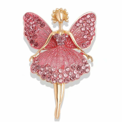 JJiaoLinin Brosche für Frauen, Niedliche Engelsbrosche Eleganter Schmuck Brosche Tanzendes Mädchen Anstecknadel Kleidungsdekorationen Kleidung Brosche für Mutter Mädchen Freunde Ehefrau