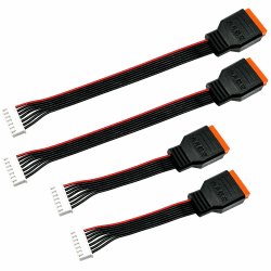 FLY RC JST-XH Balancekabel, 2-6S, 3S, Lipo-Batterie, Balance-Ladegerät, Adapter, Umwandlungsleitung für RC-Fahrzeuge, 4 Stück 2 Stück 10 cm + 2 Stück 30 cm