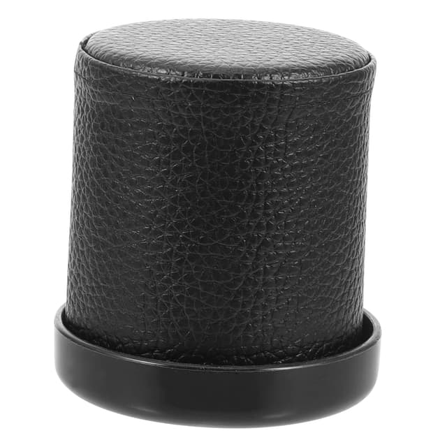 KONTONTY 1 Set Silent Leder Siebbecher Würfel Kompaktbecher Wiederverwendbarer Würfelhalter Würfelschüttelhalter Silence Schüttelwürfelhalter Schüttelwürfelbecher Spielzubehör Bar