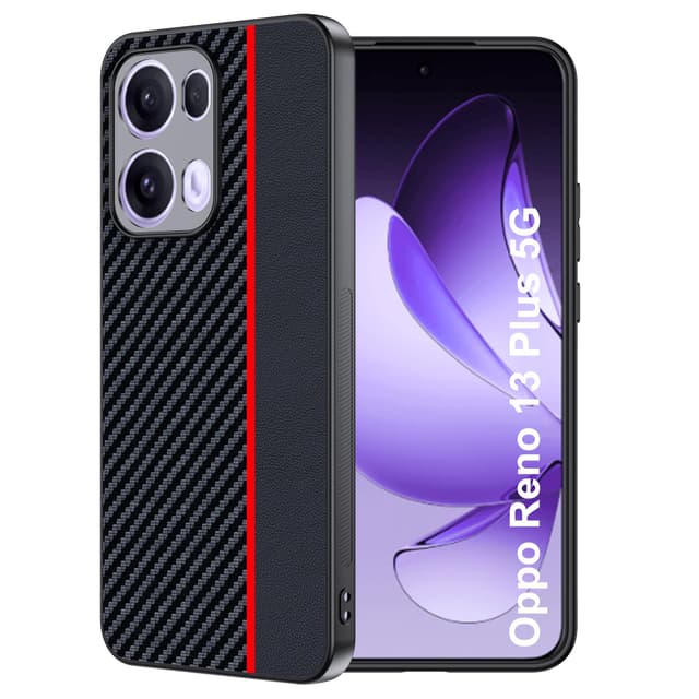 FDHYFGDY Handyhülle für Oppo Reno 13 Pro 5G Hülle,Kratzfest,stoßfest, Kameraschutz, Kameraschutz [Kohlefaser] Case für Oppo Reno 13 Pro 5G Schutzhülle