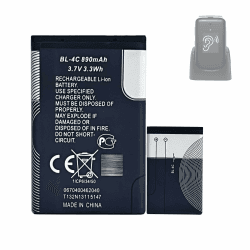 HIGHAKKU Ersatzakku BL-4C kompatibel mit Brondi Amico Supervoice NO:W11 Handy Smartphone Telefon
