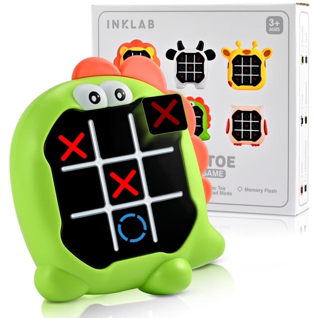 Tigvio Tic Tac Toe, 3-in-1 Tic Tac Toe Elektronisch, Tic Tac Toe Extreme für Party Weihnachts Geschenk, Handheld Mini Tic Tac Toe Spiel Reisespiele Brettspiele für Kinder ab 3-10 Jahre & Erwachsene