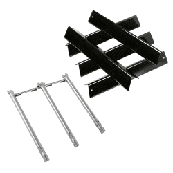 GLARETEX 7636 Flavorizer Bars & 69787 Edelstahl Brenner für Weber Spirit I & II 300 Series, Spirit E310 E320 E330 S310 S320 S330 (mit vorderen Brennerknöpfen)