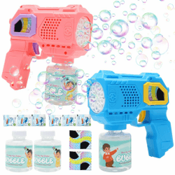RANJIMA Seifenblasenmaschine Pistole, 2 Stück Automatische Seifenblasenmaschine, Seifenblasenpistolen für Kinder, Seifenblasenpistole Gun Seifenblasenspielzeug für Outdoor Hochzeit Geburtstag Party