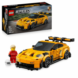 LEGO Speed Champions Porsche 911 GT3 RS Supersportwagen - Spielzeugauto mit 1 Minifigur zum Sammeln und Ausstellen - Kreatives Geschenk für Jungen, Mädchen ab 9 Jahren und Sportwagen Fans - 77239