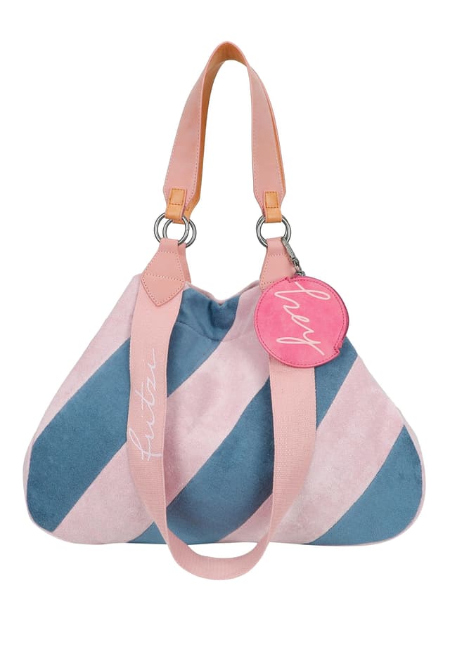 Fritzi aus Preussen Damen Izzy Medium Frottee Blue Rose Shopper