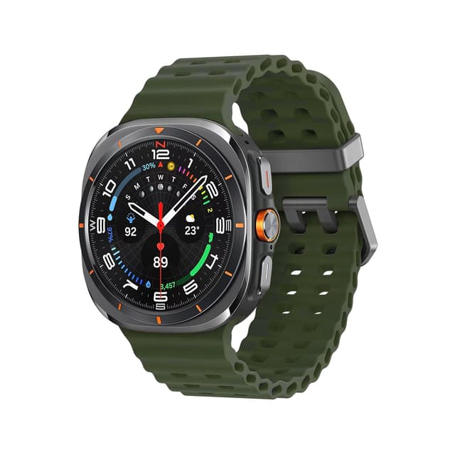 Ocean Silikon Armband für Samsung Galaxy Watch Ultra Armband 47mm 2025/2024 Herren/Damen,Atmungsaktiv Weich Sport Band für Samsung Watch 8/7 Ultra Armbands 47 mm Sportarmband Ersatzarmband 14-Armee Grün
